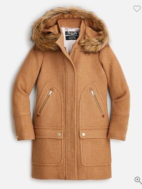 J Crew Plus Size chateau parka in Italian stadium-cloth, as new size 18